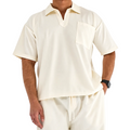 Ivory-Drift Polo Tee