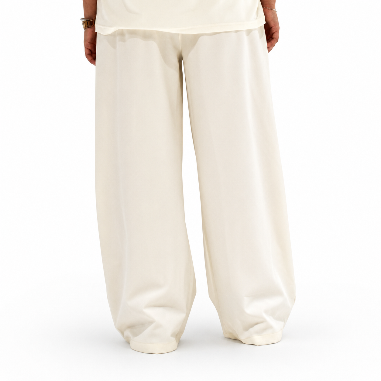 Ivory-Drift Pants Wide Leg