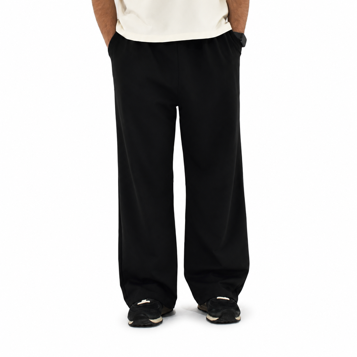Noir-Ease Wide Leg Pants