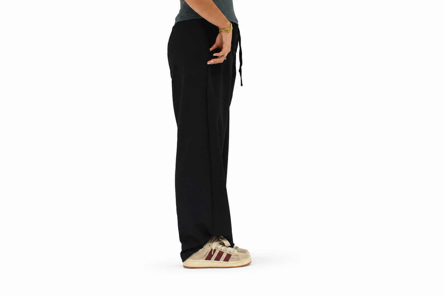 Noir-Ease Wide Leg Pants